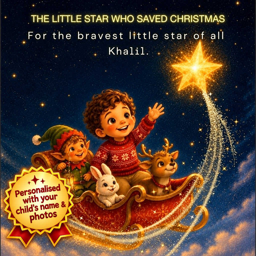 The Little Star Who Saved Christmas - personalized book cover